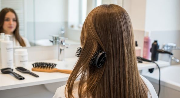 Routine coiffage express : des cheveux lisses sans chaleur
